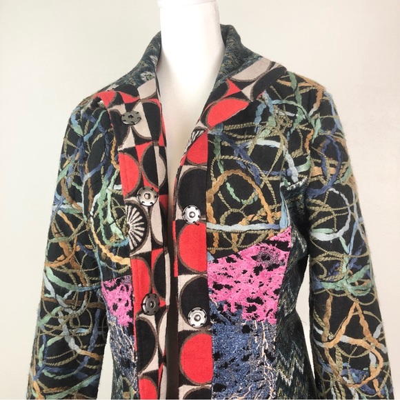 Sacred Threads Embroidered Colorful Jacket - Picture 7 of 7